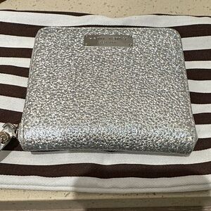 Henri Bendel Shimmering Silver Wallet